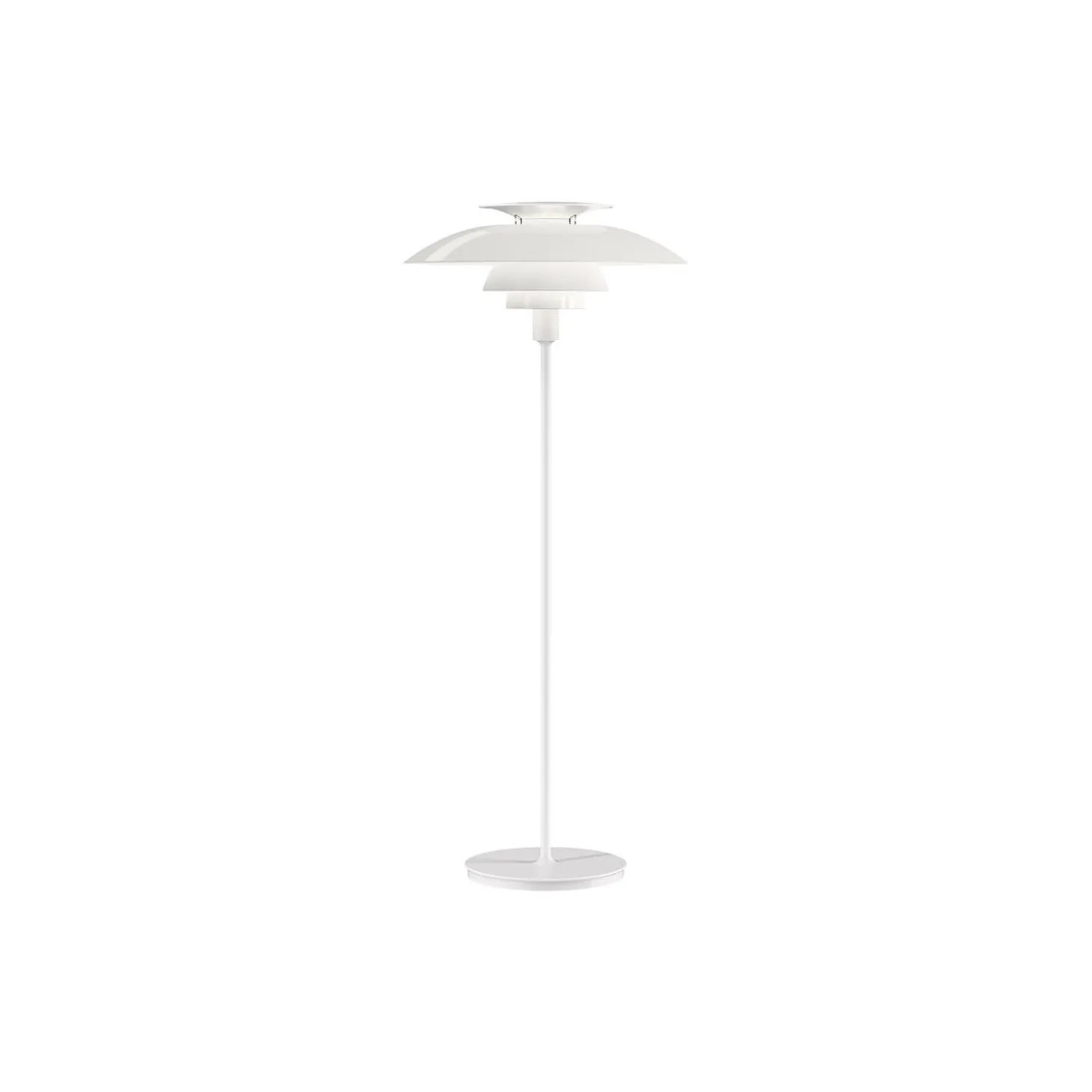 PH 80 gulvlampe, hvid opal/hvid