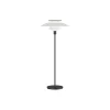 PH 80 gulvlampe, hvid opal/sort