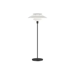 PH 80 gulvlampe, hvid opal/sort