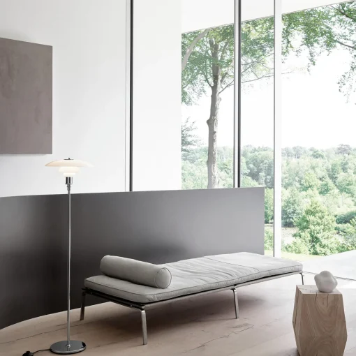 PH 3½-2½ gulvlampe, krom