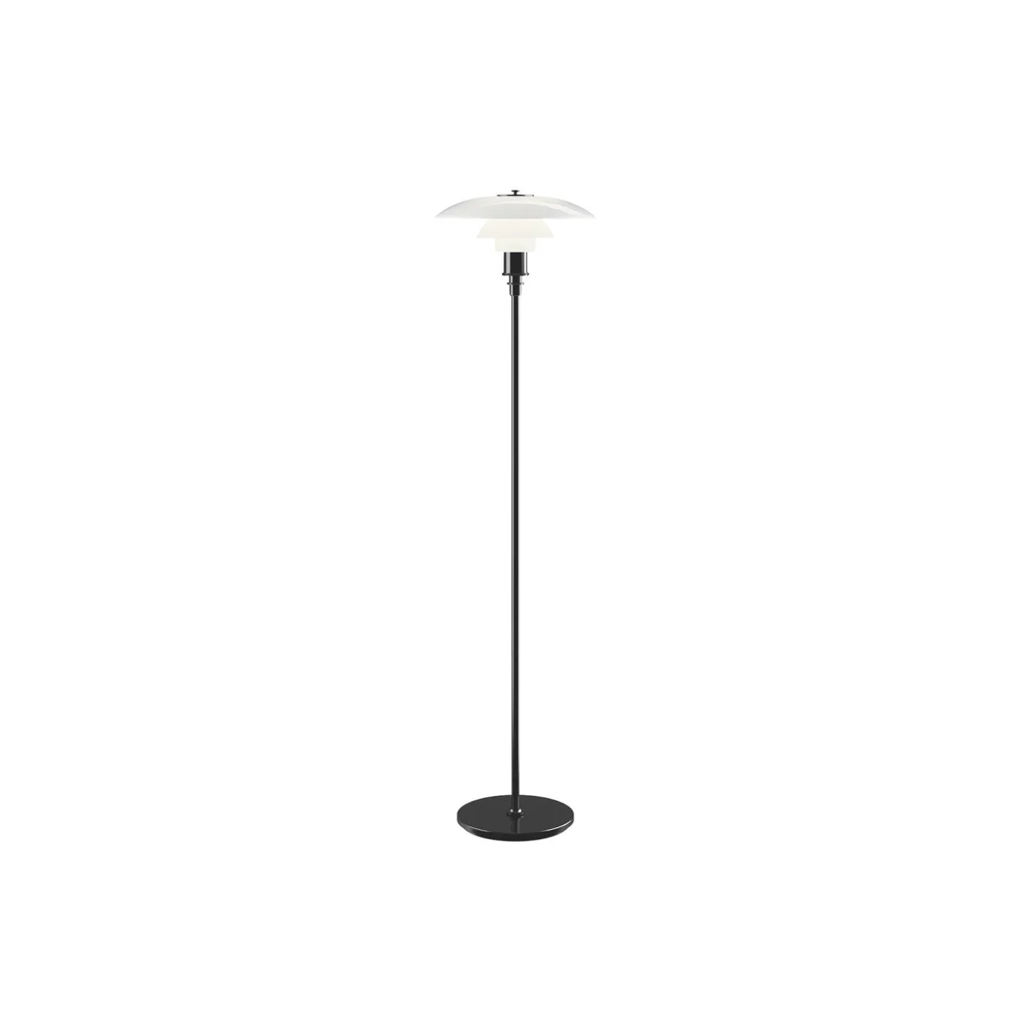 PH 3½-2½ gulvlampe, sort