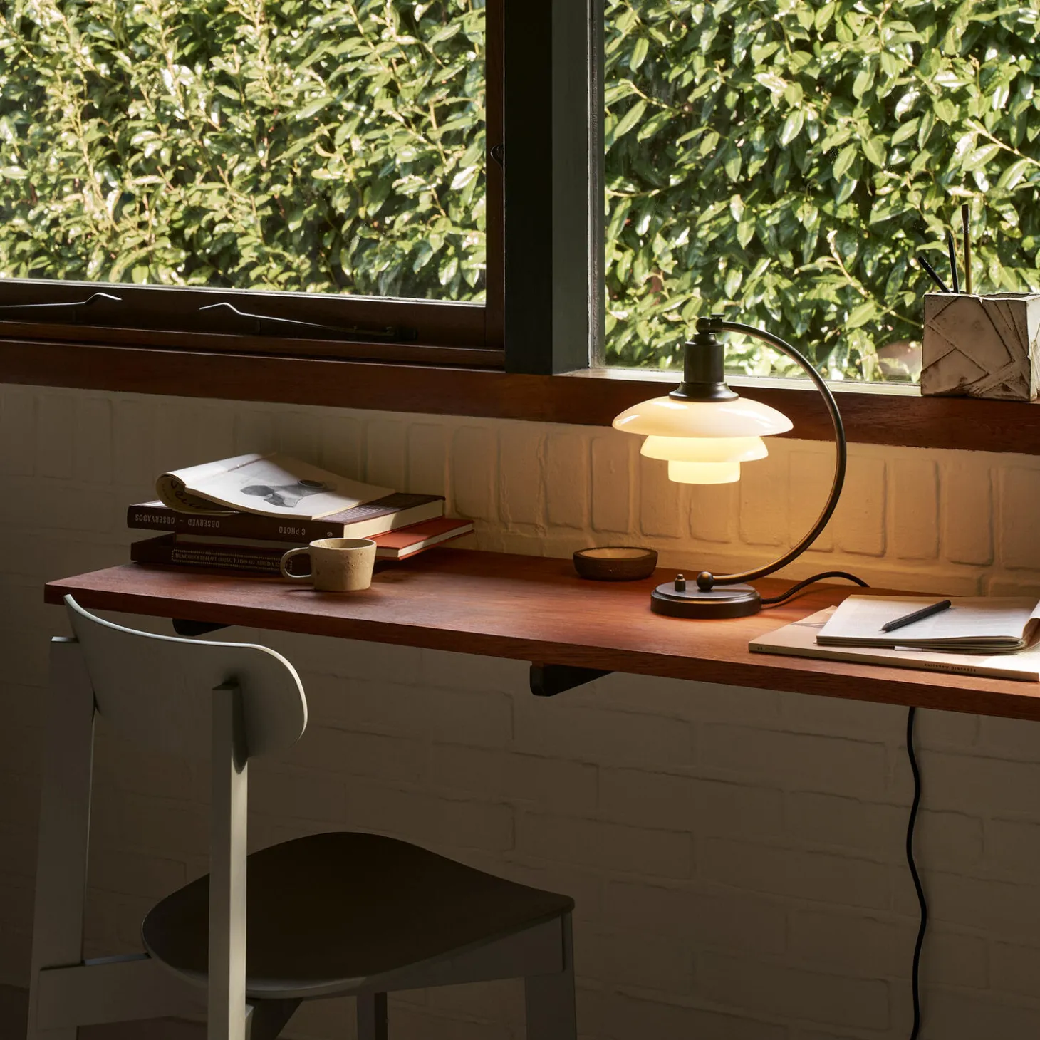 PH 2/2 Luna bordlampe Special Edition, matt black/opal