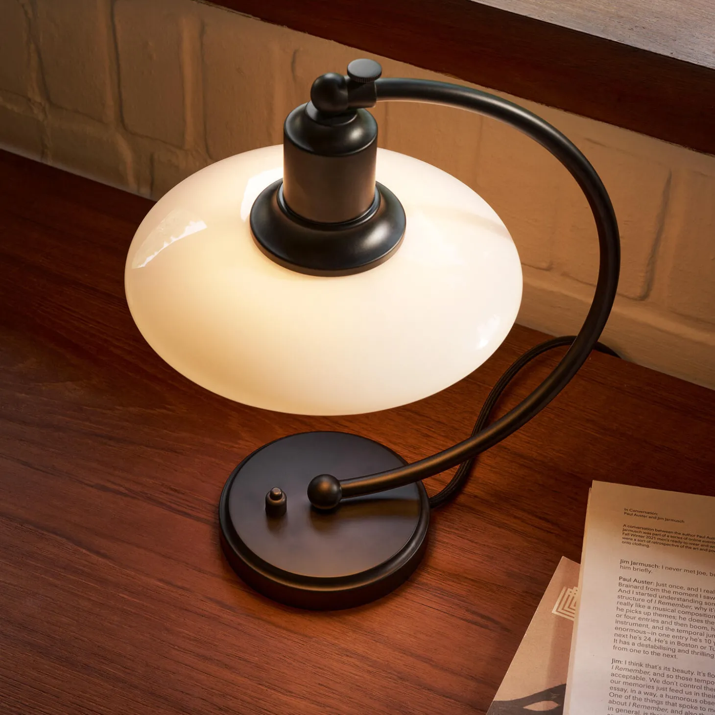 PH 2/2 Luna bordlampe Special Edition, matt black/opal