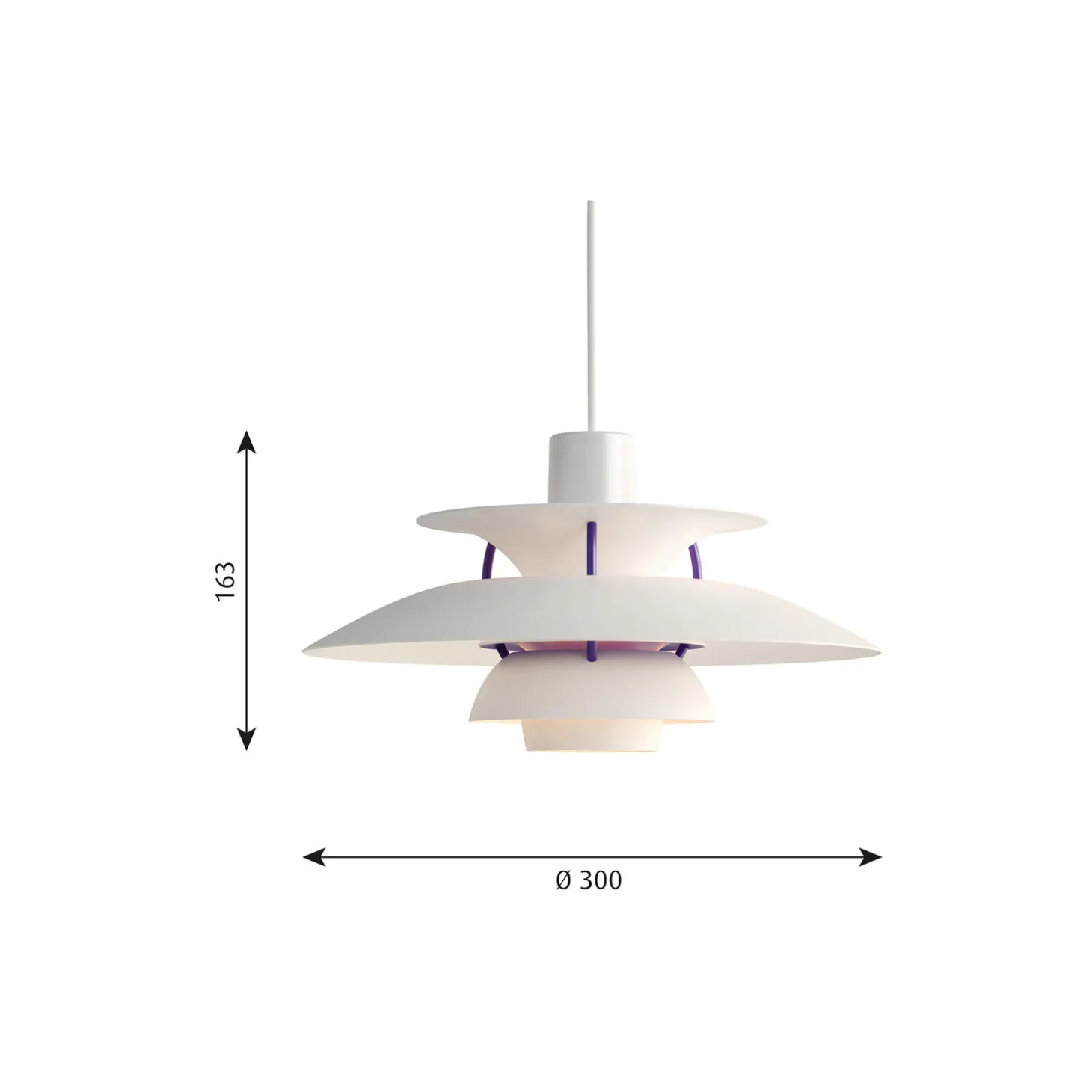 PH 5 Mini pendel, classic hvid