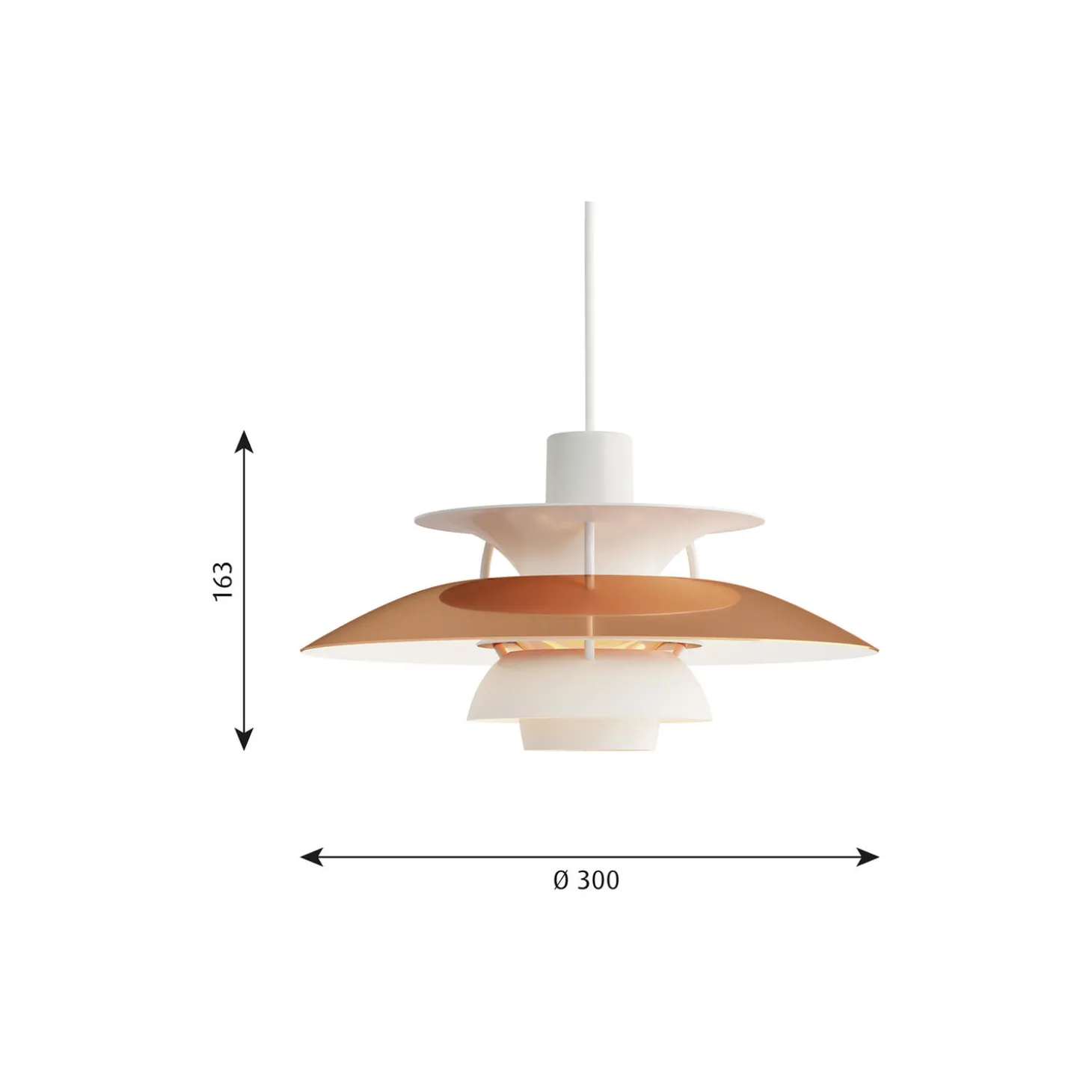 PH 5 Mini pendel, kobber