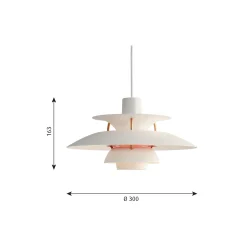 PH 5 Mini pendel, moderne hvid