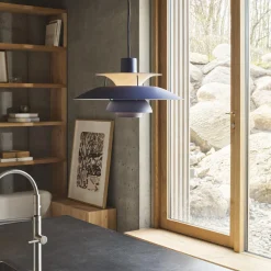 PH 5 Monochrome pendel, monochrome dusty indigo