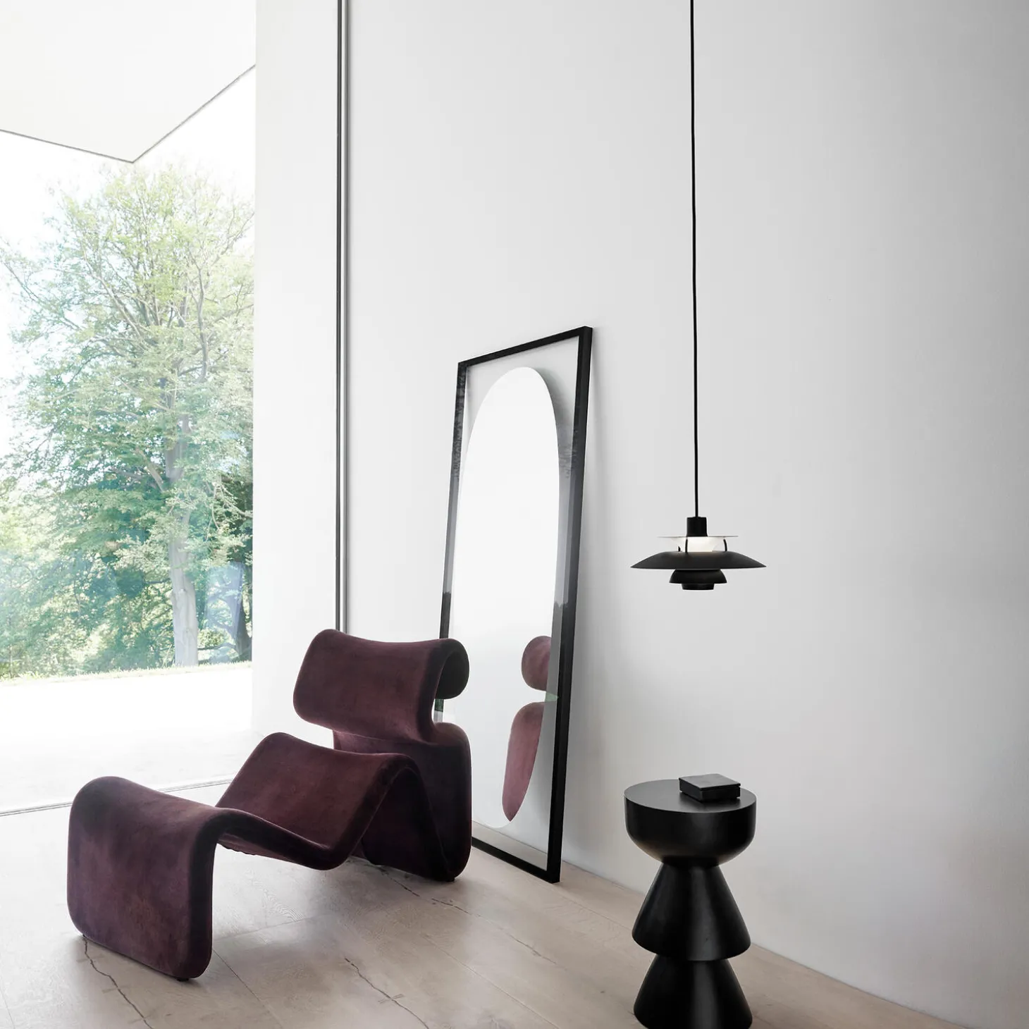 PH 5 Monokrom pendel, black