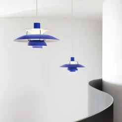 PH 5 Monokrom pendel, blue