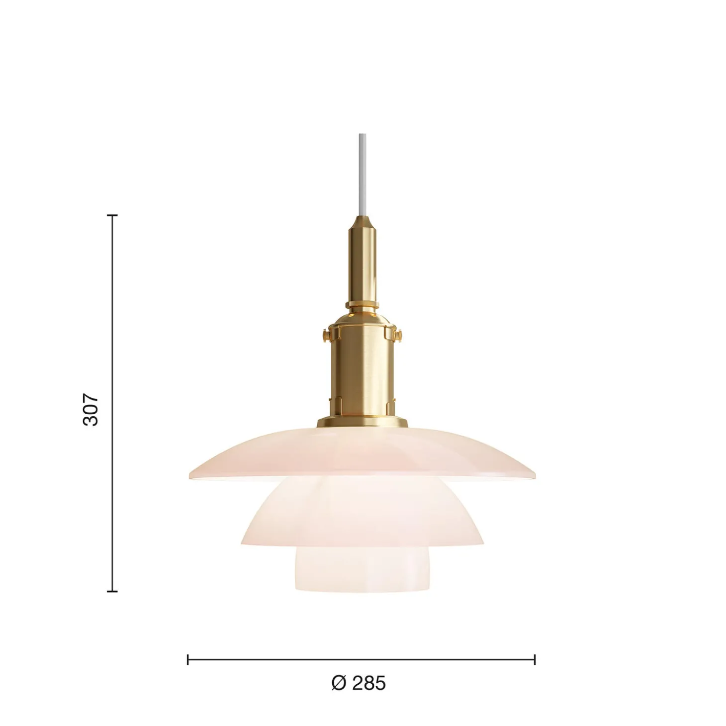 PH 3/3 Pale Rose pendel