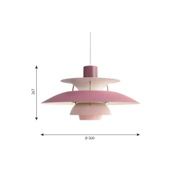 PH 5 pendel, rosa