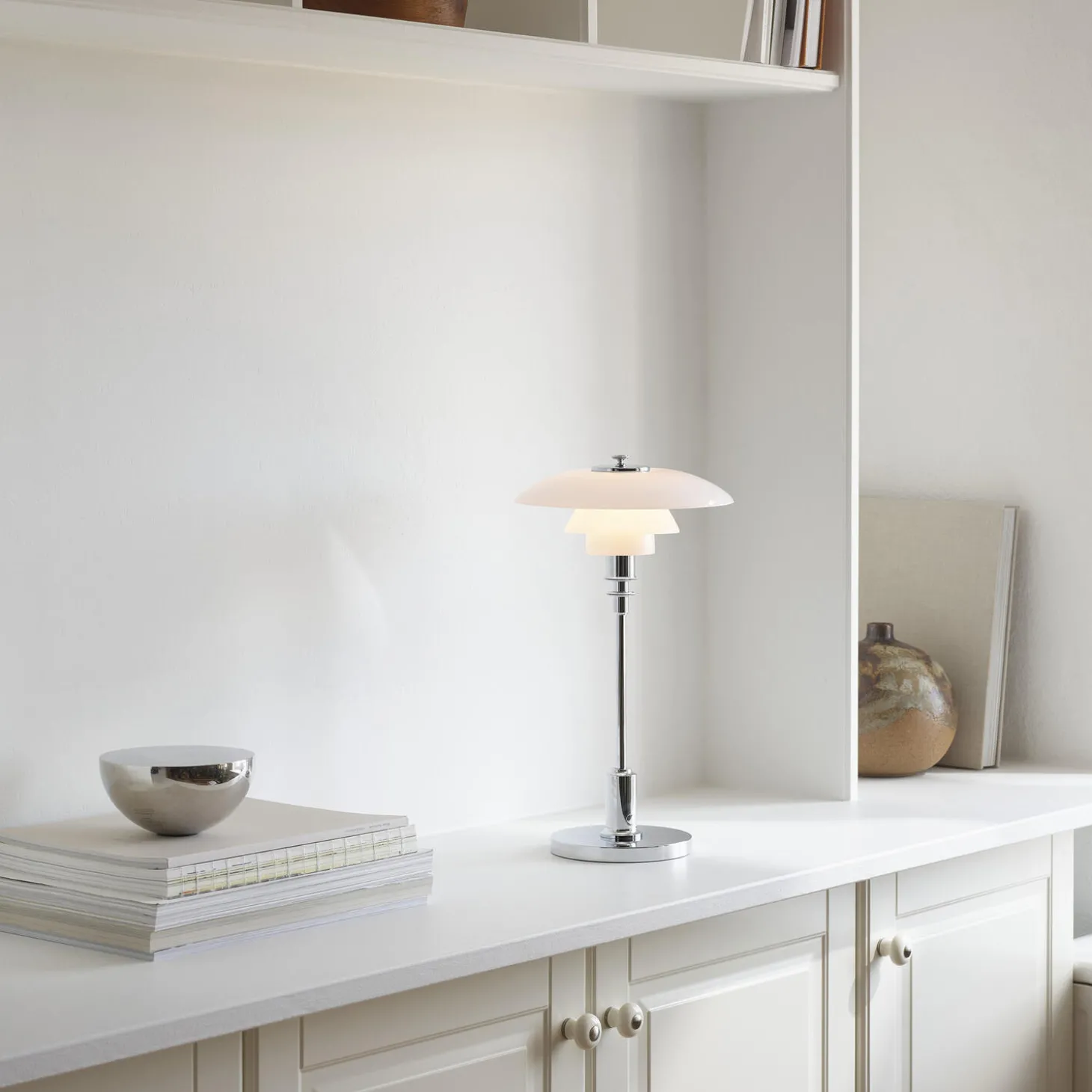 PH 2/1 Portable bordlampe, chrome
