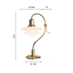 PH 2/2 Question Mark Pale Rose bordlampe