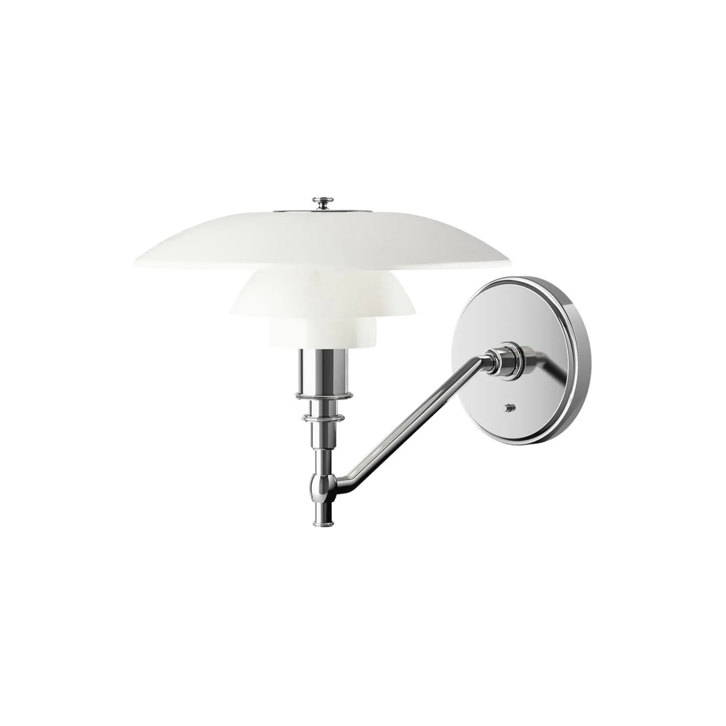 PH 3/2 væglampe, krom