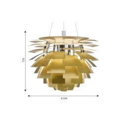 PH Artichoke, brass
