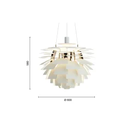 PH Artichoke, dusty green/brass metallised