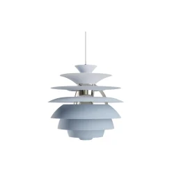 PH Snowball, dusty blue/high lustre chrome plated