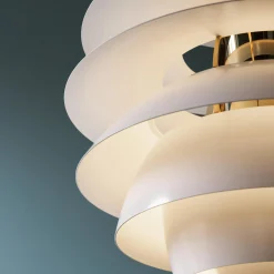 PH Snowball, soft white/brass metallised