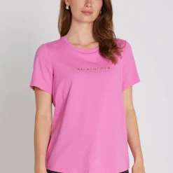 Philosopher SS T-shirt, azalea pink
