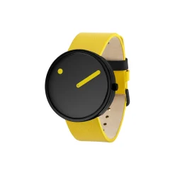 PICTO armbåndsur, black/canary yellow