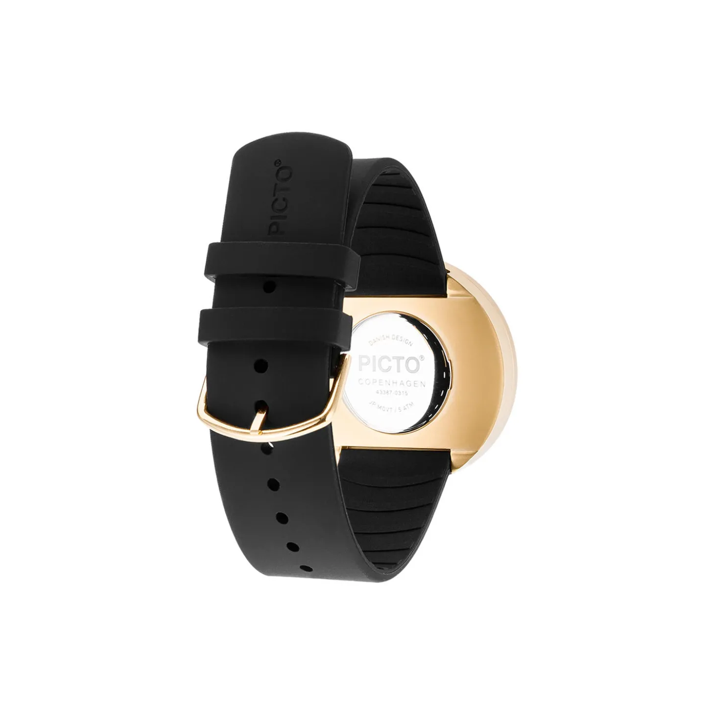 PICTO armbåndsur, black/gold/black