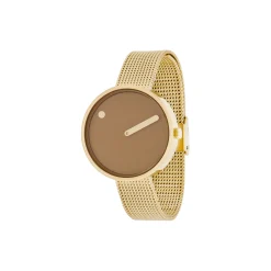 PICTO armbåndsur, cappuccino brown/gold/matt gold