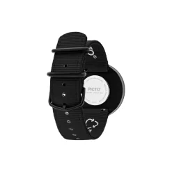 PICTO armbåndsur, manta ray black/manta ray black