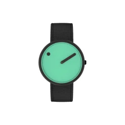 PICTO armbåndsur, pacific green/matt black/manta ray black