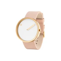 PICTO armbåndsur, white/gold/nude