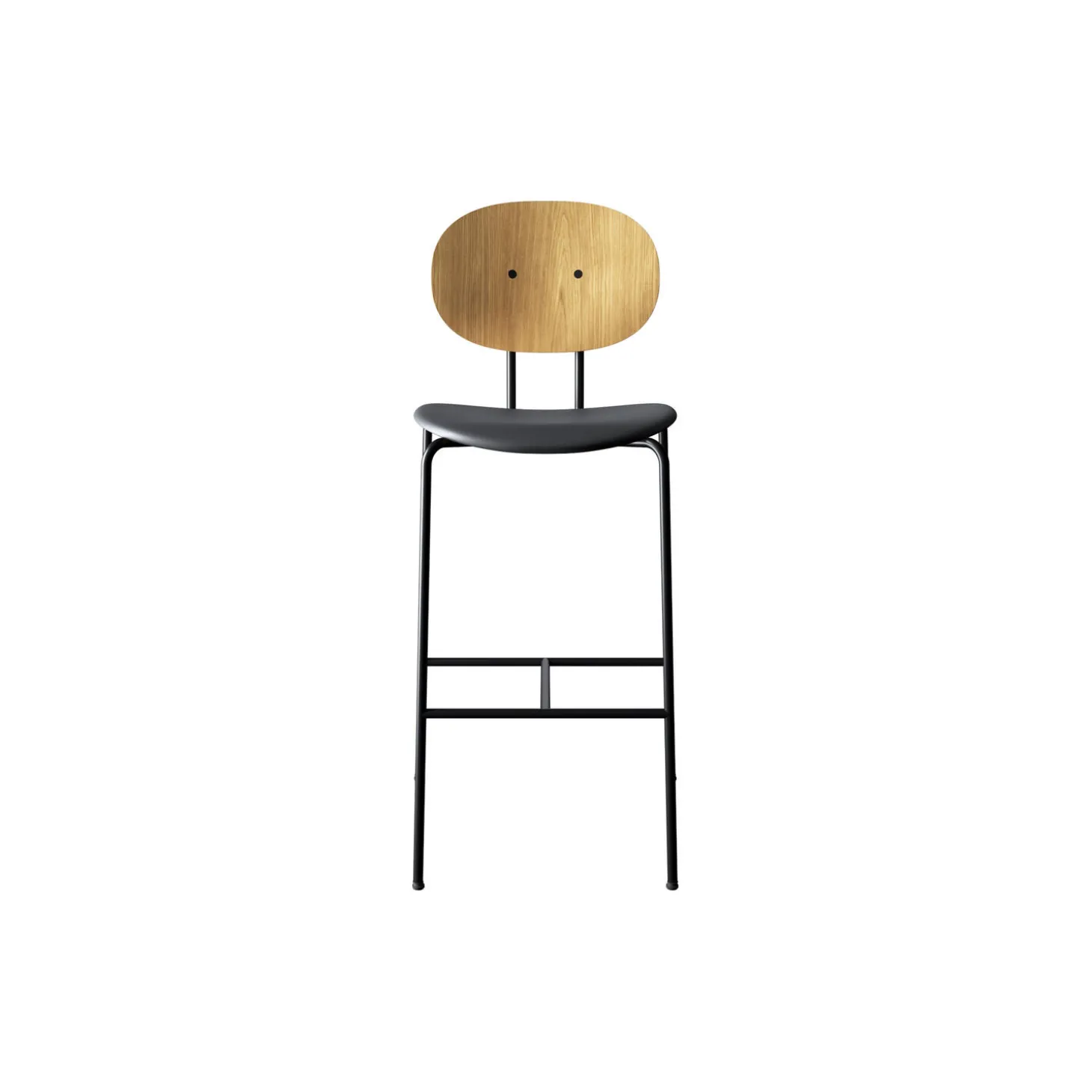 PIET HEIN Bar Chair, olieret eg/Solid Black 509