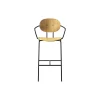 PIET HEIN Bar Chair with Arms, olieret eg