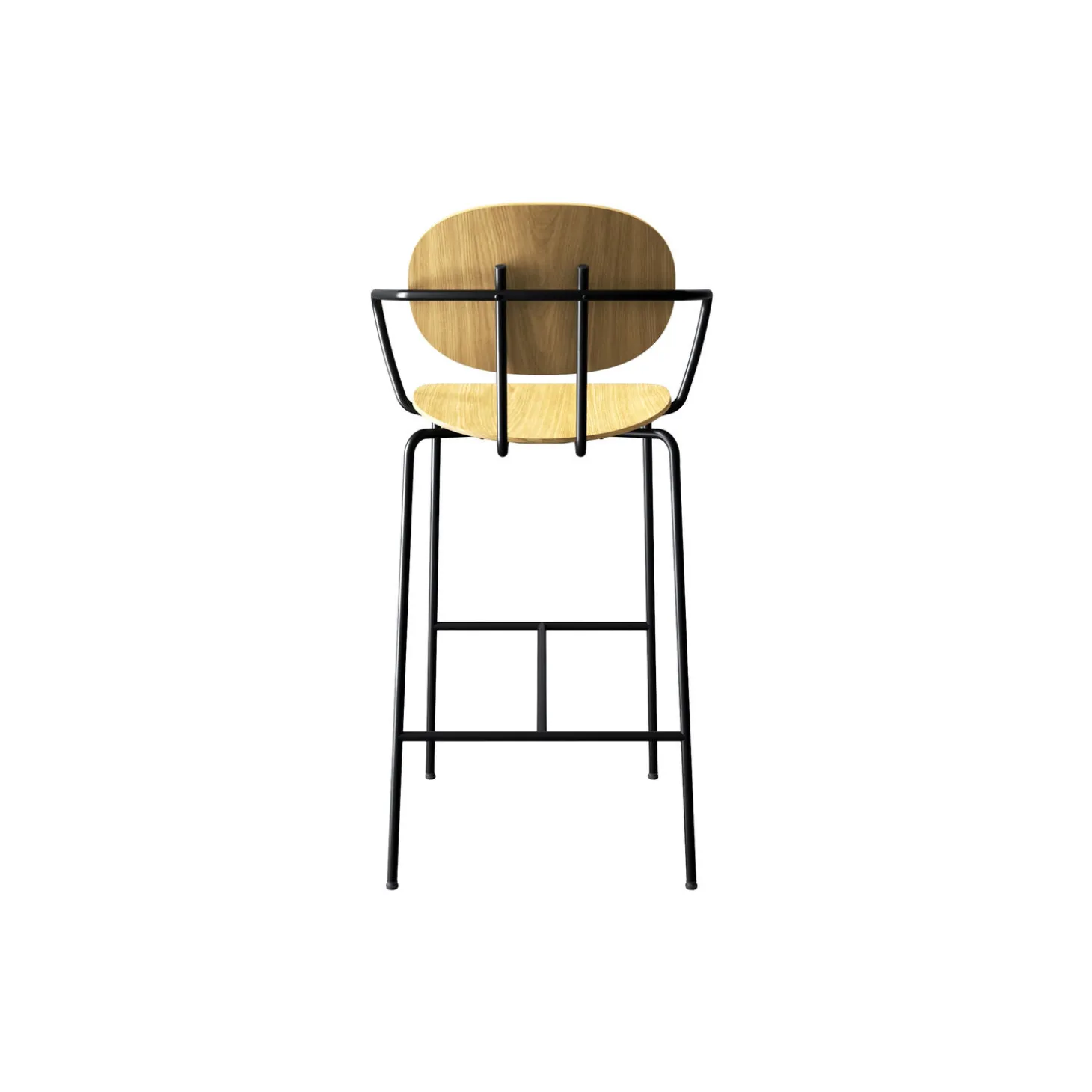 PIET HEIN Bar Chair with Arms, olieret eg