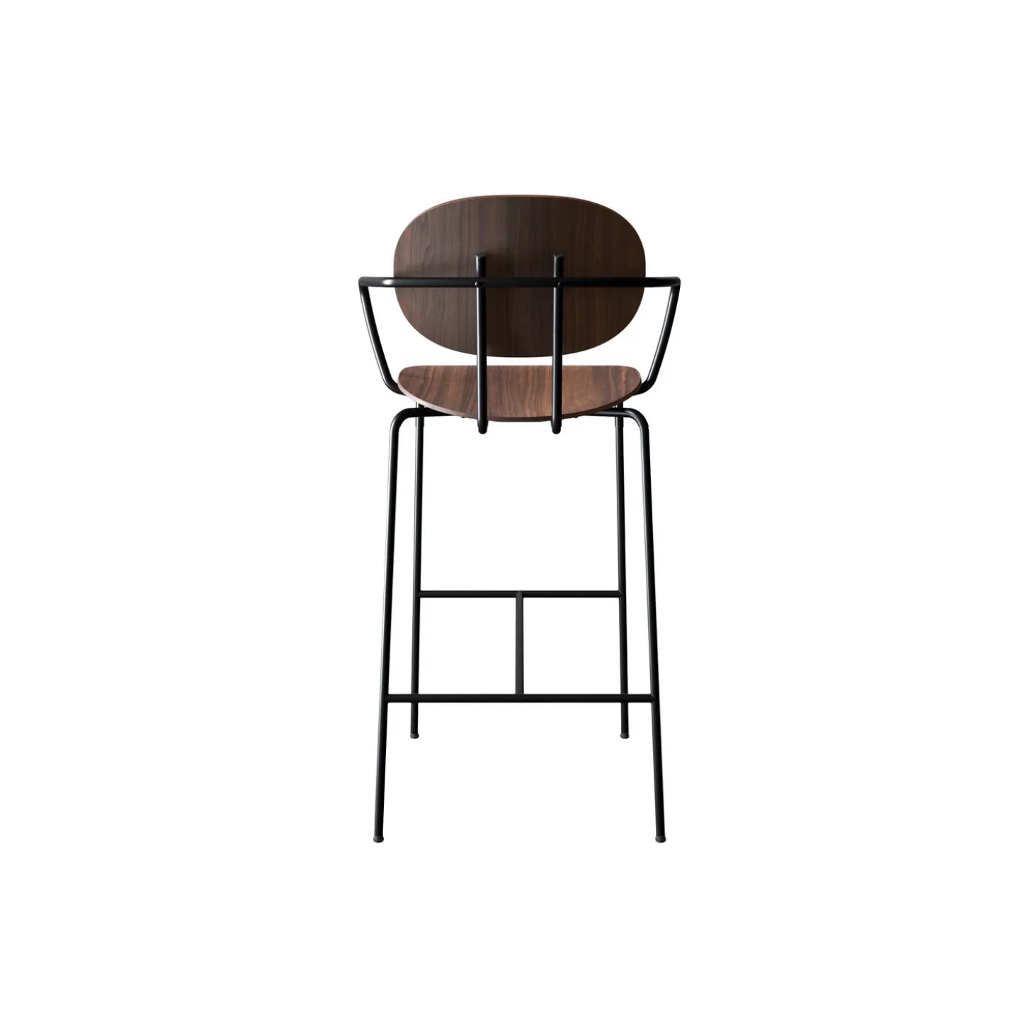 PIET HEIN Bar Chair with Arms, olieret valnød