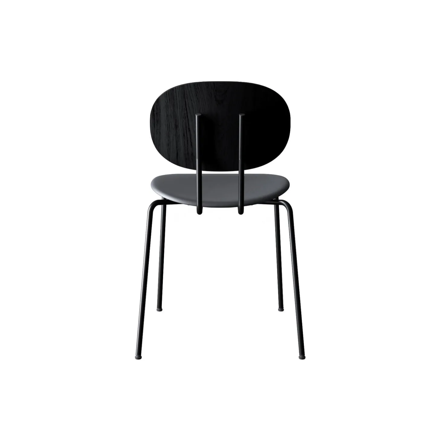 PIET HEIN Chair, black lacquered oak/Solid Black 509