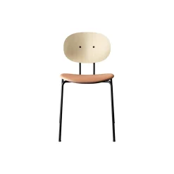 PIET HEIN Chair, hvidpigmenteret eg/Silk Cognac