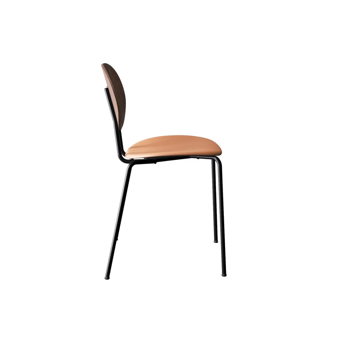 PIET HEIN Chair, oiled walnut/Silk Cognac
