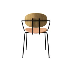 PIET HEIN Chair with Arms, olieret eg/Silk Cognac