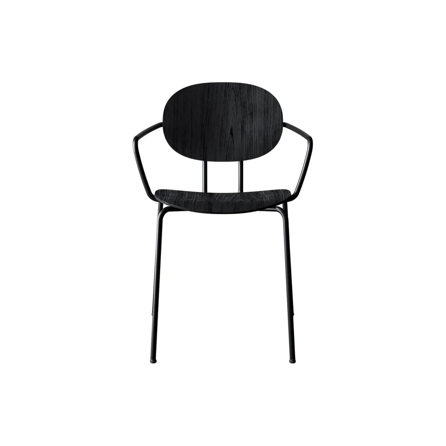 PIET HEIN Chair with Arms, sortlakeret eg