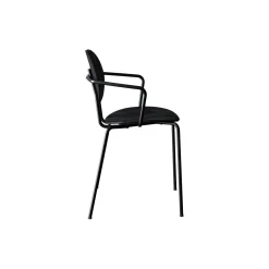 PIET HEIN Chair with Arms, sortlakeret eg