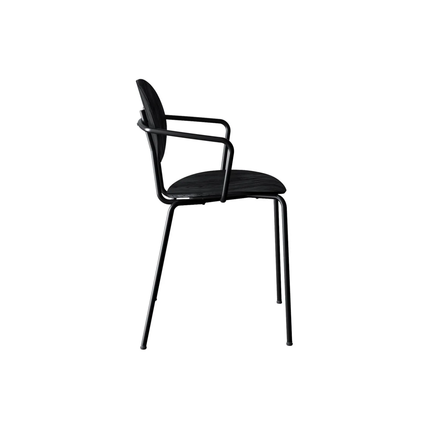 PIET HEIN Chair with Arms, sortlakeret eg