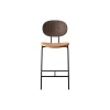 PIET HEIN Counter Chair, oiled walnut/Silk Cognac