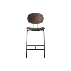 PIET HEIN Counter Chair, oiled walnut/Solid Black 509