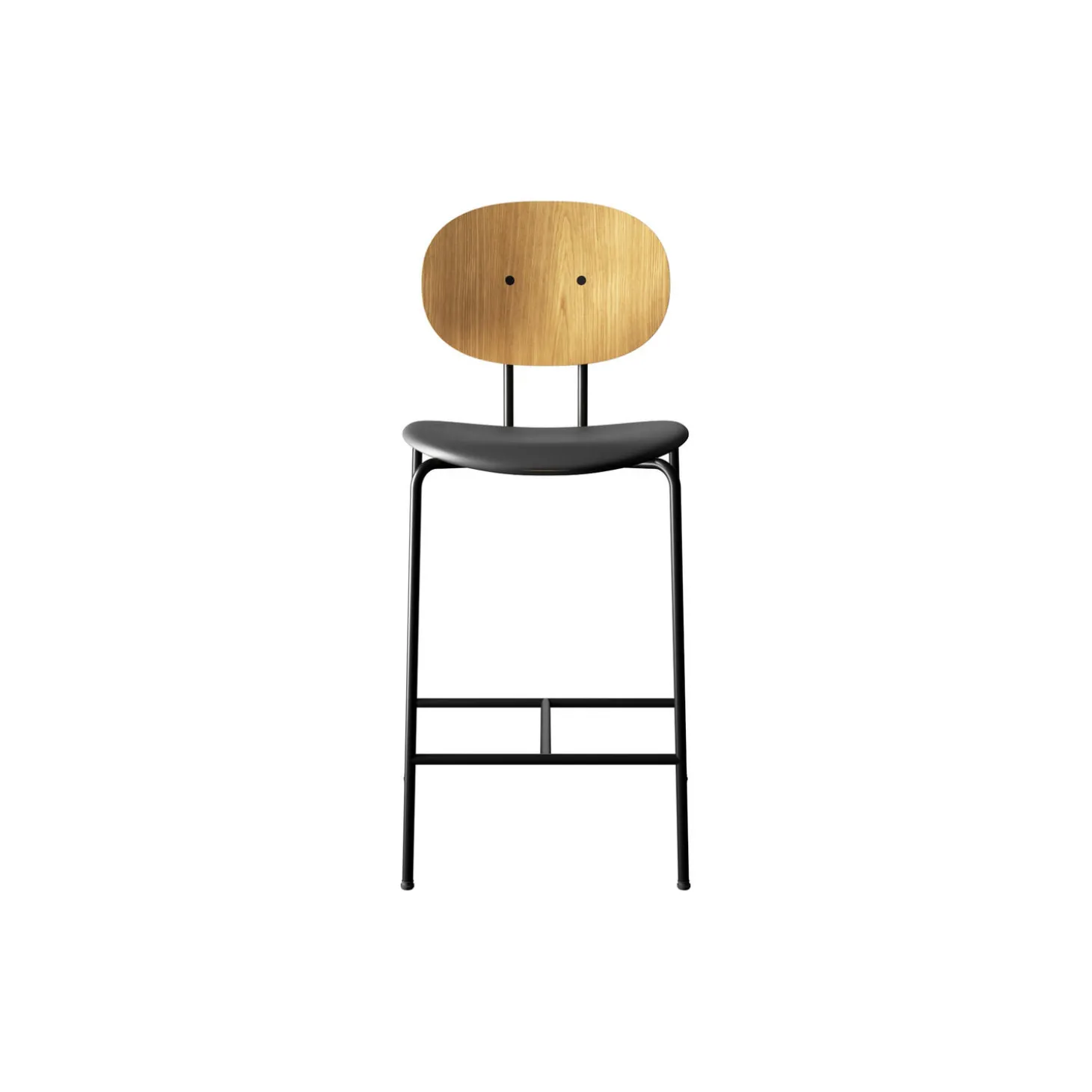 PIET HEIN Counter Chair, olieret eg/Solid Black 509