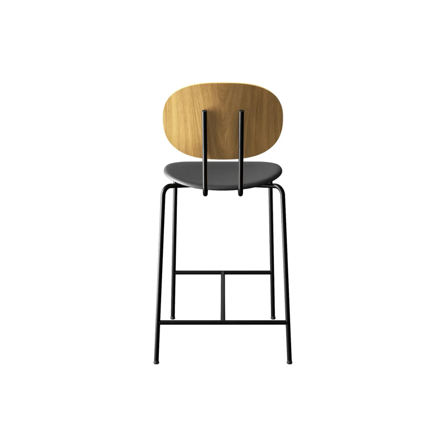PIET HEIN Counter Chair, olieret eg/Solid Black 509