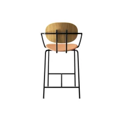 PIET HEIN Counter Chair with Arms, olieret eg/Silk Cognac