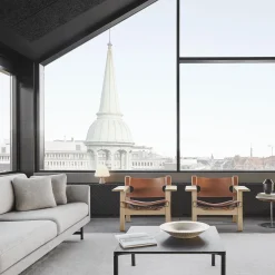 Piloti Wood sofabord, sortlakeret eg