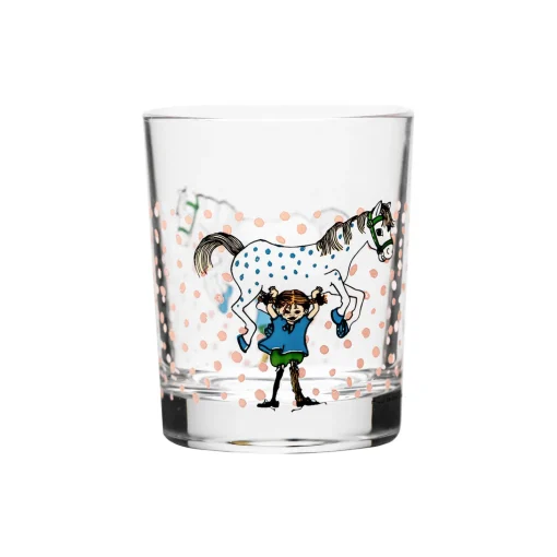 Pippi drikkeglas pippi og hesten