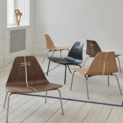 PK23™ loungestol, sortfarvet ask/sort