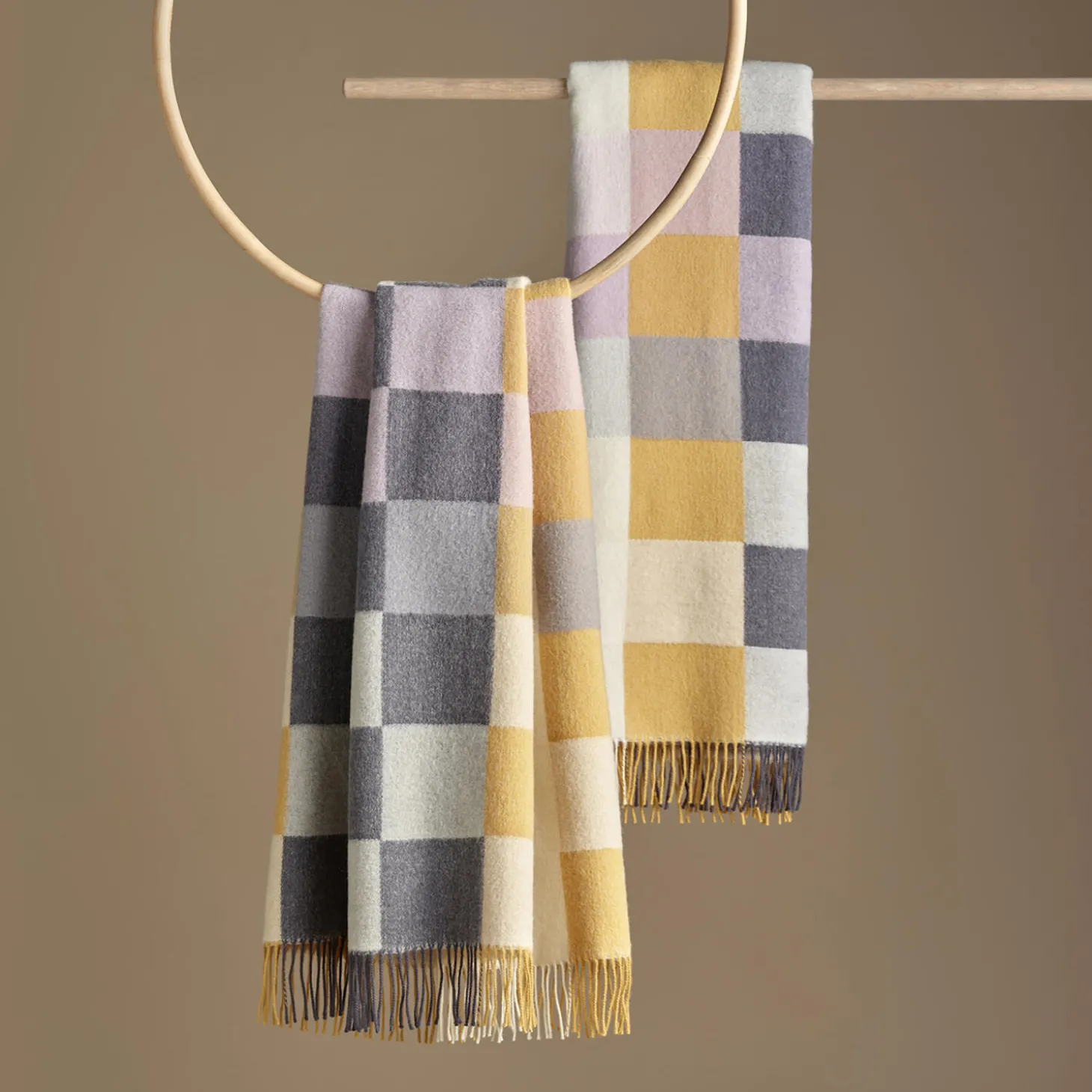 Plain Beat plaid, 01221 honey rose