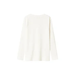 Plain Tee LS T-shirt, gentle white